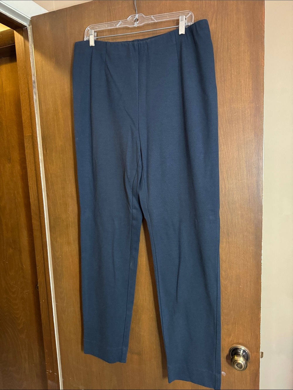 J. Jill Navy Straight-Leg Dress Pants